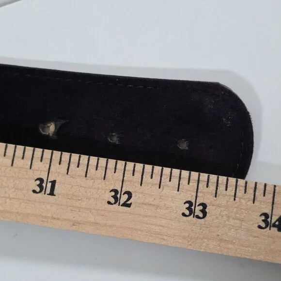 Kudos Vtg Medallion Embellished Belt Women Black Gold Whimsigoth Y2K 90s Fashion - Picture 7 of 11